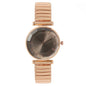 Luxury Treasure Blue Crystal Ladies Quartz Watch - Casual Stainless Steel Stretch Strap Fashion Women's Dress Clock