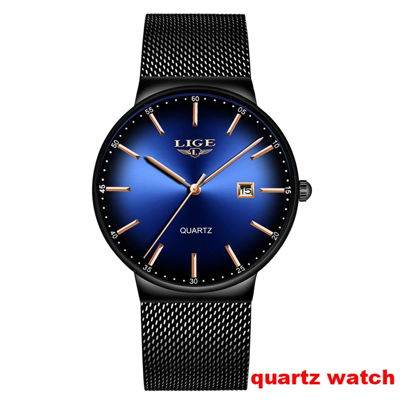 2026 LIGE Automatic Mechanical Wrist Watches For Men Top Brand Luxury Tourbillon Men Watch Fashion Business Waterproof Watch Men