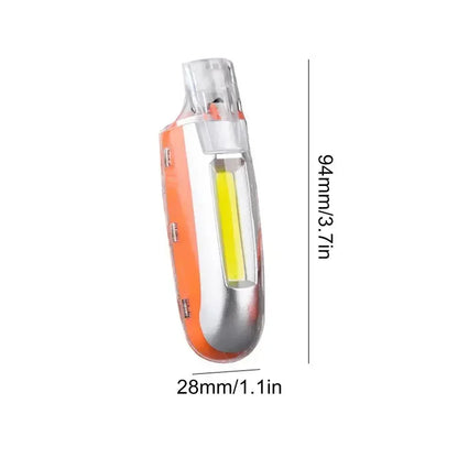2-in-1 COB Strong Light and Whistle Light Creative Shape Key Chain Pendant Portable Led Flashlight Handheld Keychain Lamp