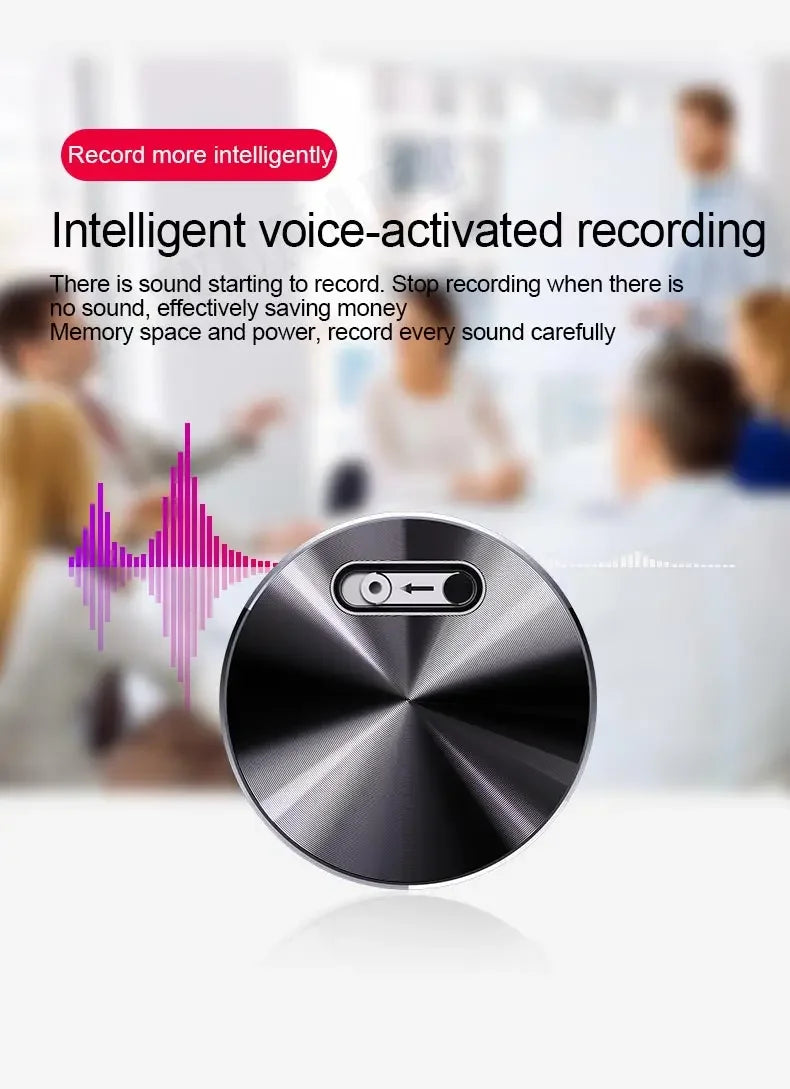 Built-in Magnet Mini Voice Activated Recorder Small Digital Audio Recording Device Sound Dictaphone STTWUNAKE