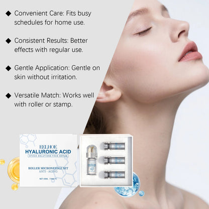 0.25mm Niacinamide Microneedle Serum Facial Serum Kit Roller Massage Design Home Beauty Refreshing Gentle Non-Irritating 30ml