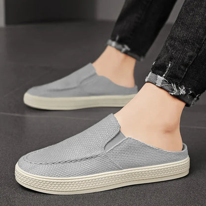 Summer 2026 New Men's Half-toe Slippers, Outdoor Casual Shoes, and Men's One-legged Lazy Shoes