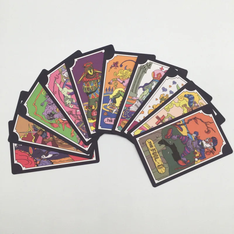10.3*6cm JoJo Bizarre Adventure Tarot Cards 84 pcs Divination Deck 4*2.3 inch Oracle Board Playing Table Games For Party