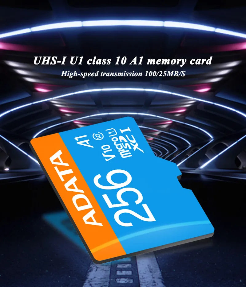 ADATA Micro SD Card 32GB 64GB 128GB 256GB A1 Memory Card C10 UHS-I High Speed Memory Card micro SDXC card with adapter for Phone