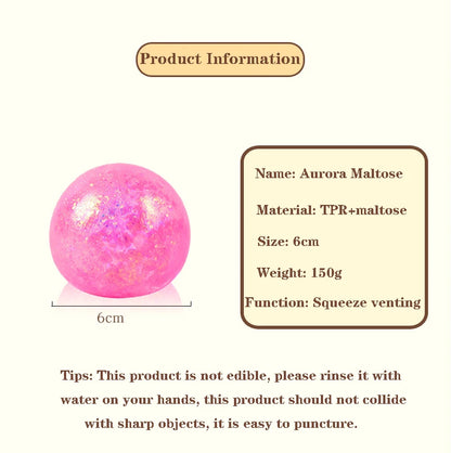 Aurora Maltose Ball Antistress Toy Stress Ball Anti Stress Adult Stress Relief Sensory Toy Restlessness Autism Toy Kids Gifts