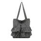 Cute Plaid Cotton Tote Bag Large Capaci Lace Trim Women's Summer 2026 Simple Lady Handbag Soft Shoulder Bags Bolsa Feminina