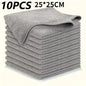 5Pcs Thicken Microfiber Cleaning Cloths Bicycle Car Kitchen Clean Towel Absorbent Soft Stain-removing Cloth Reusable Clean Tools