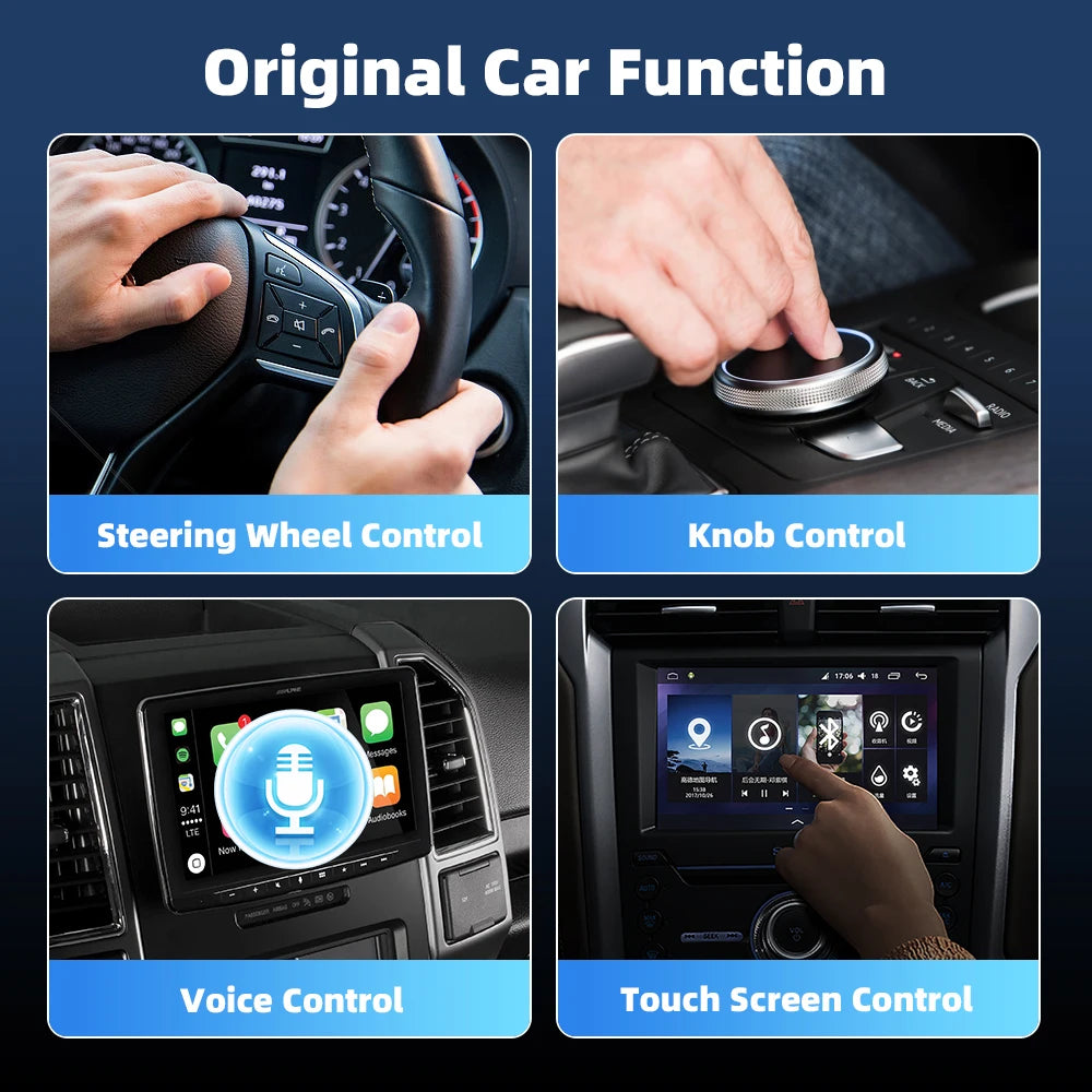 Wireless 2 in1 CarPlay Adapter for Apple iPhone Android Wired to Wireless Carplay AI Box USB Type C Connection Auto Car Dongle