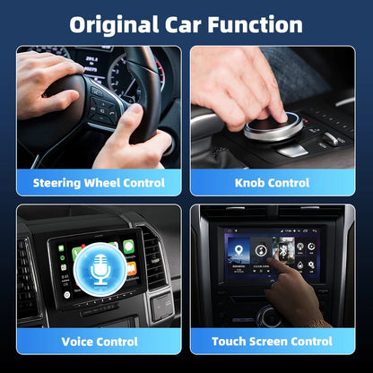 Wireless 2 in1 CarPlay Adapter for Apple iPhone Android Wired to Wireless Carplay AI Box USB Type C Connection Auto Car Dongle