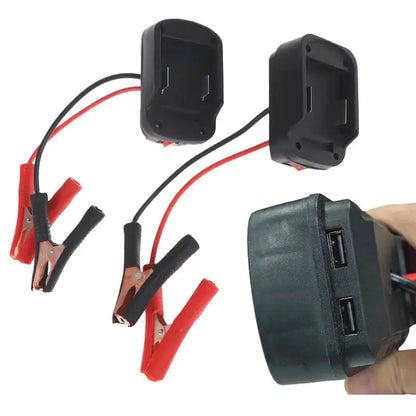 Nowy 1 szt. Awaryjny rozruch Rozruchowe światło Samochodowy rozruch wspomagający do akumulatorów 21 V Zapłonnik samochodowy Adapter rozrusznika z/bez podwójnego portu USB