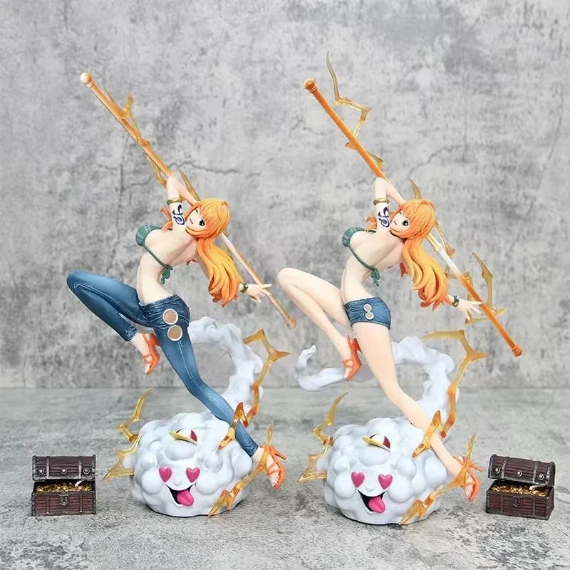 In stock 30cm One Piece Anime Figure Nami Action Figurine Hentai Pvc Statue Model Room Collection Decoration Toys Ornaments Gift