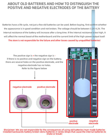 C16 Power Bank Case 16*18650 USB Welding Free Power Bank Case Detachable Portable QC 3.0 PD DIY Shell Housing For Powerbank