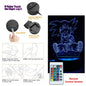 Dragon Ball Z Anime Figures Goku Vegeta Gohan Broly 3D Lamp PVC Action Figures Toys for Children Trunks Buu Super Saiyan Gifts