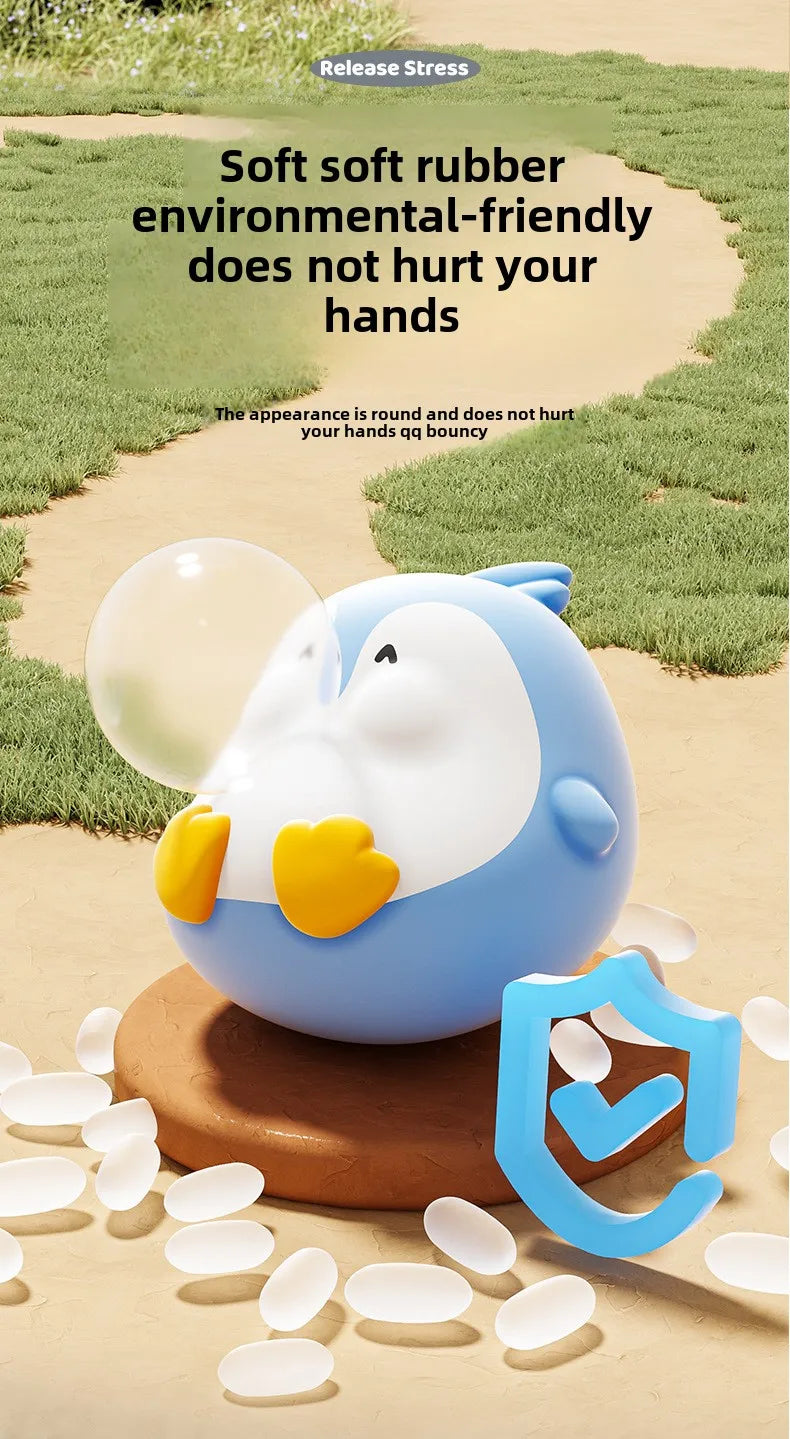 Cute Animal Spitting Bubbles Squish Squeeze Toy Anxiety Stress Relief Sensory Antistress Toys for Adults Birthday Christmas Gift