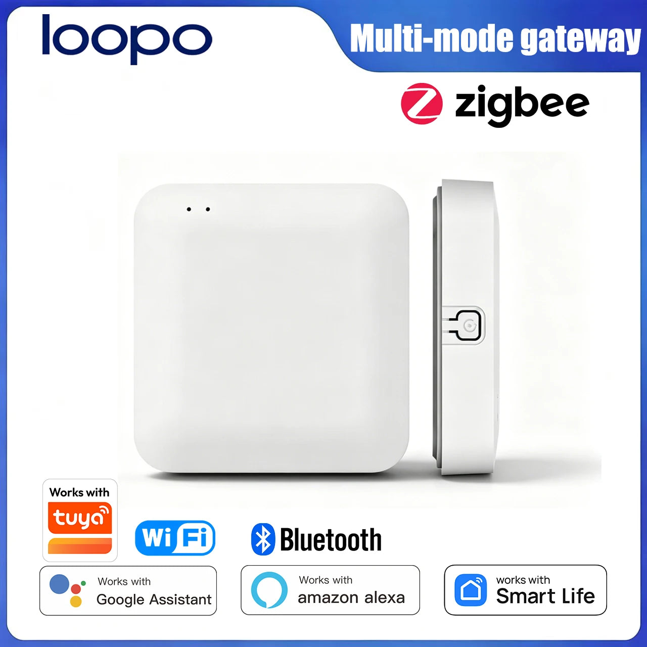 Tuya Universal Multi‑Mode Gateway Hub, Zigbee Bluetooth WiFi, Central Controller for Whole‑Home Smart Automation