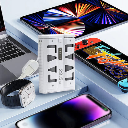2x 21700 Power Bank Box DIY Kit 22.5W Fast Charging Dual Mode Battery Case One-Click Battery Swap Phone Charging Not Batteries