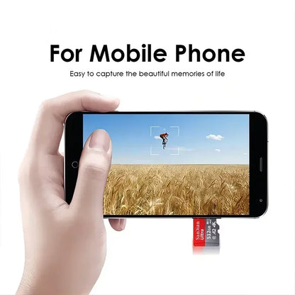 128GB Micro TF SD Card 256GB Memory Card Flash Card for Camera Phone Tablet with Adapter