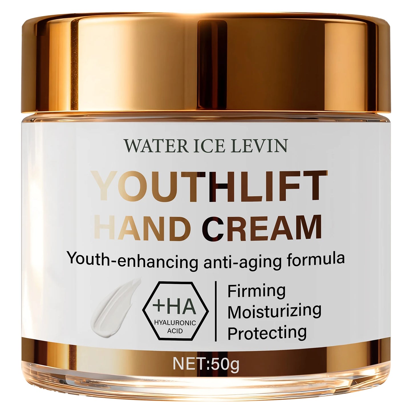 YouthLift Anti-Aging Hand Cream with HA & Retinol for Firming, Moisturizing & Protecting Mature Skin.