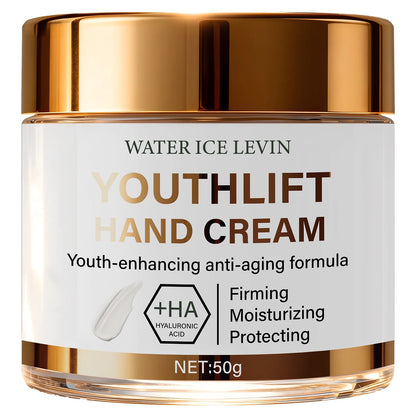 YouthLift Anti-Aging Hand Cream with HA & Retinol for Firming, Moisturizing & Protecting Mature Skin.