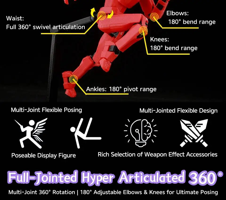 9L3D Multi-joint Articulated Anime Figures Saitama Kenshiro One Punch Man Fist North Star Chainsaw Man Dummy 13 Collectible Toys