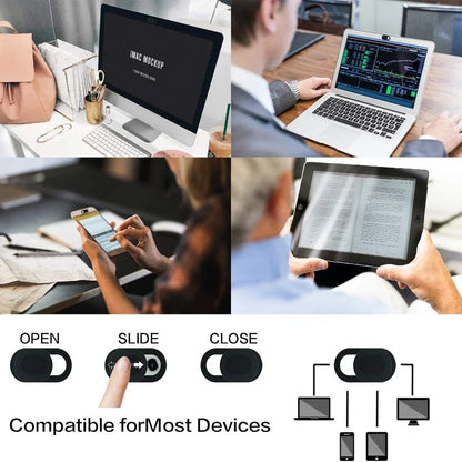5/10 szt. Osłona kamerki internetowej Tablet Laptop Osłony kamery Suwak Telefon komórkowy Anti-spy Do iPada PC MacBook Tablet Soczewki Naklejka chroniąca prywatność