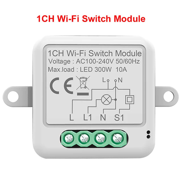 Tuya WiFi Zigbee Smart Switch Module Electrical Switching Breaker 1/2/3/4Gang Lighting Switch Module Mobile APP Control Alexa