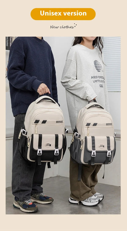 New School Bag with High Appearance Level Junior High School Backpack Large Capacity Primary School Backpack Ins Wind