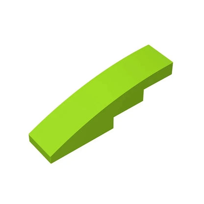 100pcs MOC Brick Part 61678 11153 Slope Curved 4 x 1 Compatible Building Block Particle DIY Assmble Kid Brain Toy Birthday Gift