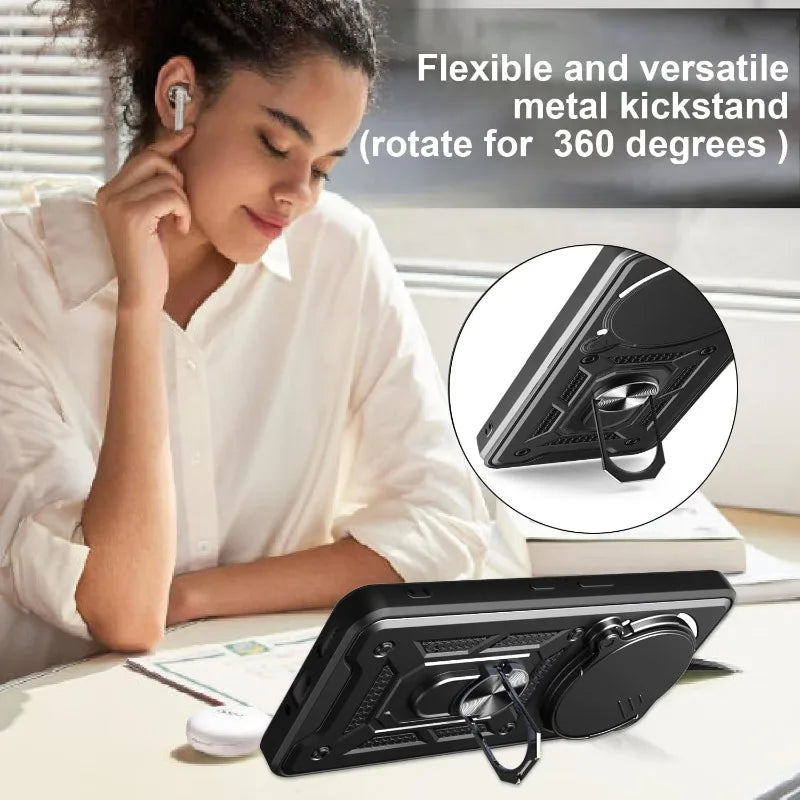 Case For Nothing Phone 3 3a Pro 2a Cover Lens Protection With Ring Magnetic Holder Coque Fundas