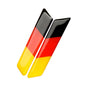 2Pc Germany Flag Badge Emblem Lift Wrench Handle Seat Insert 3D Sticker Cover For Volkswagen VW Golf 5 6 MK5 MK6 GTI Car Styling
