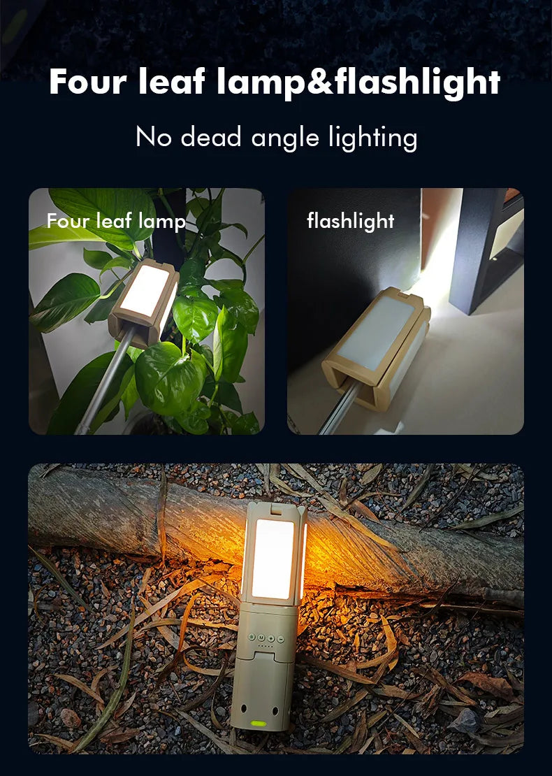 14000mAh Rechargeable Outdoor Hiking Fishing Tent Lamp Super Bright Magnetic Rotatable Telescopic LED RV Camping Lantern