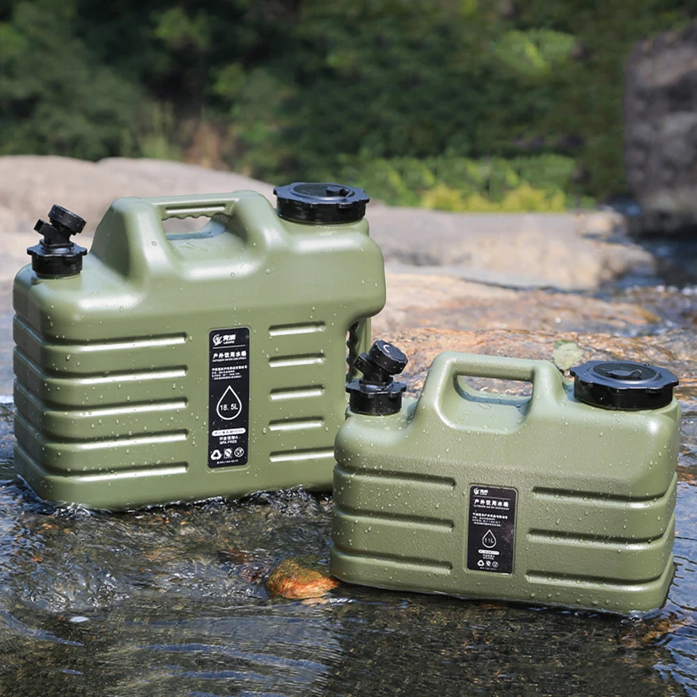 11L Outdoor Water Bin Large Capacity for Camping Fishing Picnic Hiking Portable Drinking Water Canister with Detachable Faucet