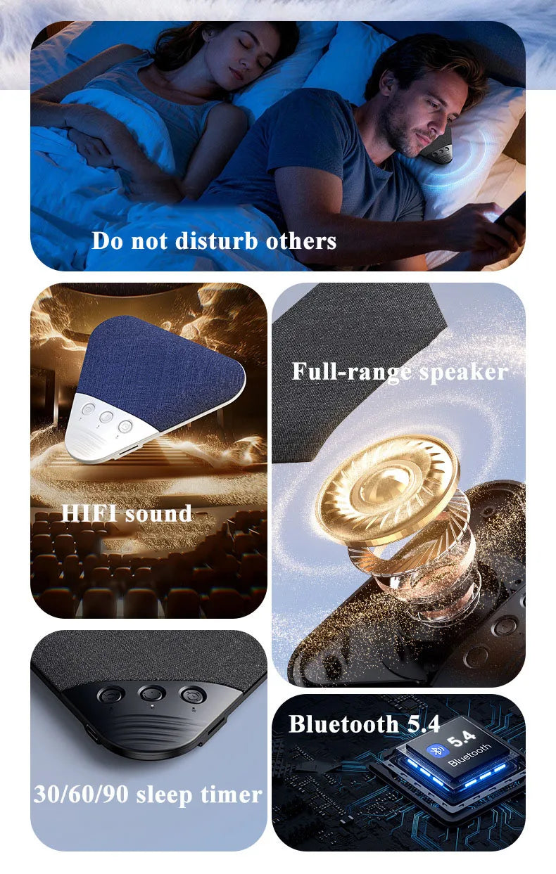 Mini Sleeping Bluetooth Speaker Rechargeable White Noise Sleep  Aid Soundbar Wireless Music Player Support TF Card Timed Shutdow