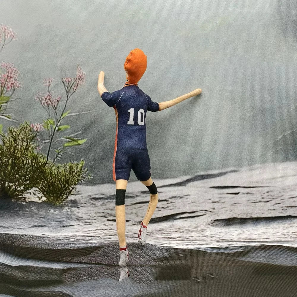 Anime Haikyuu Hinata Shoyo Kozume Kenma Cosplay Cotton Doll Iron Wire Skeleton Twistable Abstract Cartoon Figure Funny Dolls