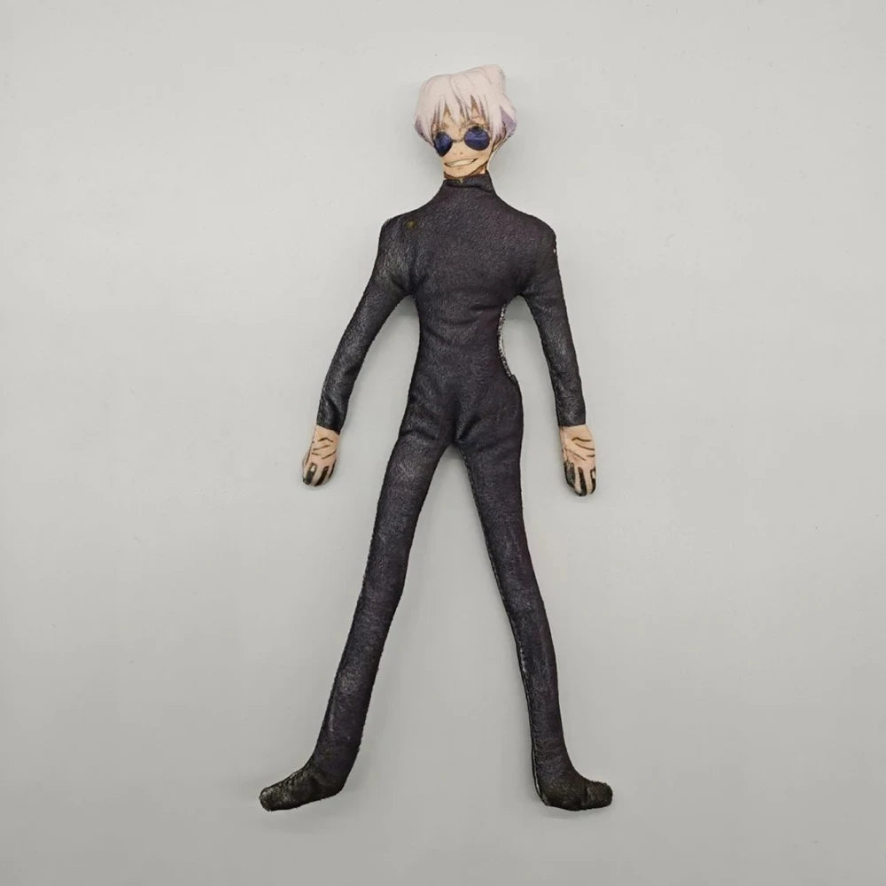 Anime Gojo Satoru Itadori Yuji Geto Suguru Cosplay Doll Plush Stuffed Cotton Dolls Abstract Iron Wire Skeleton Room Decoration