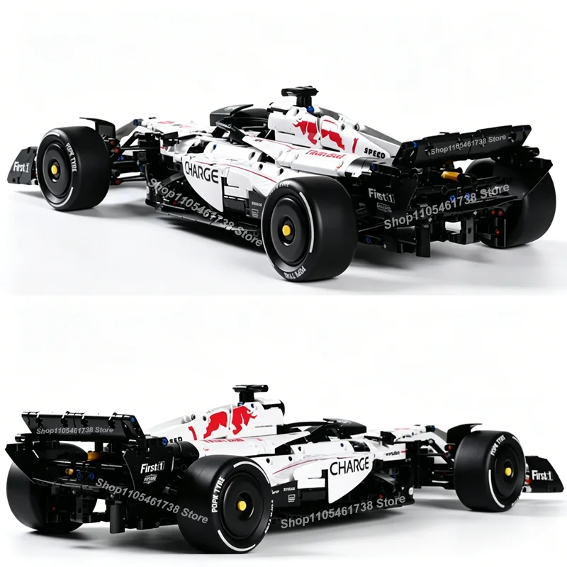 MK6025 NEW Technical Classic Performance 1900+Pcs RB21 White Sports Car Building Blocks MOC DIY Assembly Model Set Boys Toy Gift