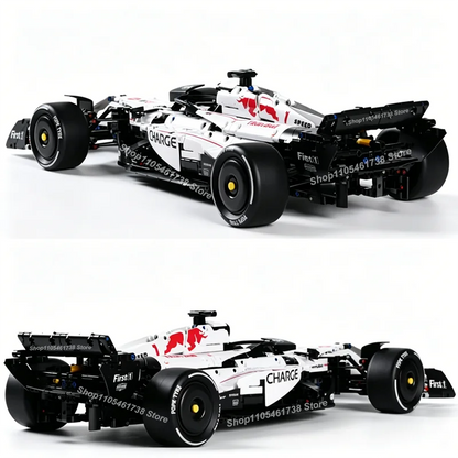 MK6025 NEW Technical Classic Performance 1900+Pcs RB21 White Sports Car Building Blocks MOC DIY Assembly Model Set Boys Toy Gift
