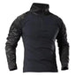 Men's Outdoor Tactical Hiking T-Shirts,Hunting Camouflage Long Sleeve Hunting Climbing Shirt,Male Breathable Sport Clothes