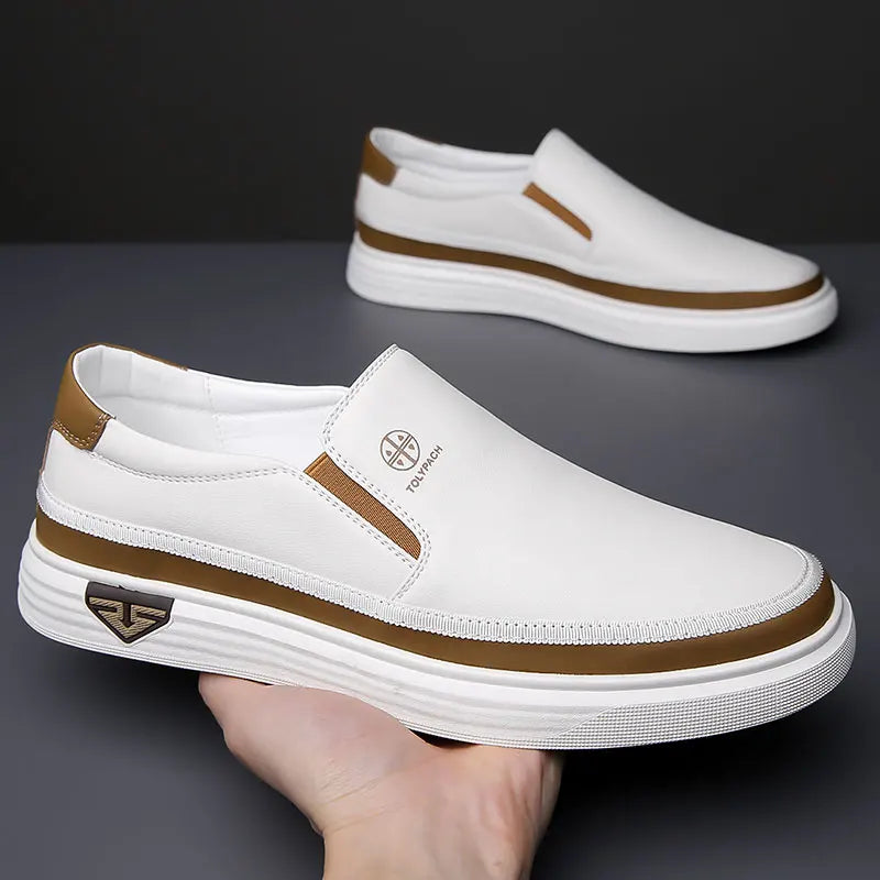 Men's Breathable Loafers Summer Comfort Soft Sole Slip-On Casual Shoes Anti-Slip Wear-Resistant Outdoor Men's Shoes-723