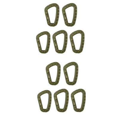 1-10Pcs Military tactical carabiner Clips Accessories D-Ring Buckle Mountaineering Carabiner Backpack Hanging Key Outdoor gadget