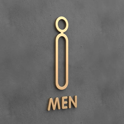 Matte Black Gold Toilet Sign Plate Acrylic 3D Wash Room Door Wall Label Sticker Wc BathRoom Signage Board Art Hotel Home Decor