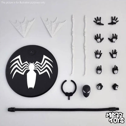 16cm MESS TOYS 1/12 Spider-Man Venom Symbiote Kaine Parker Scarlet Spider Black & Red Suit Action Figure Anime Model Toy Gifts