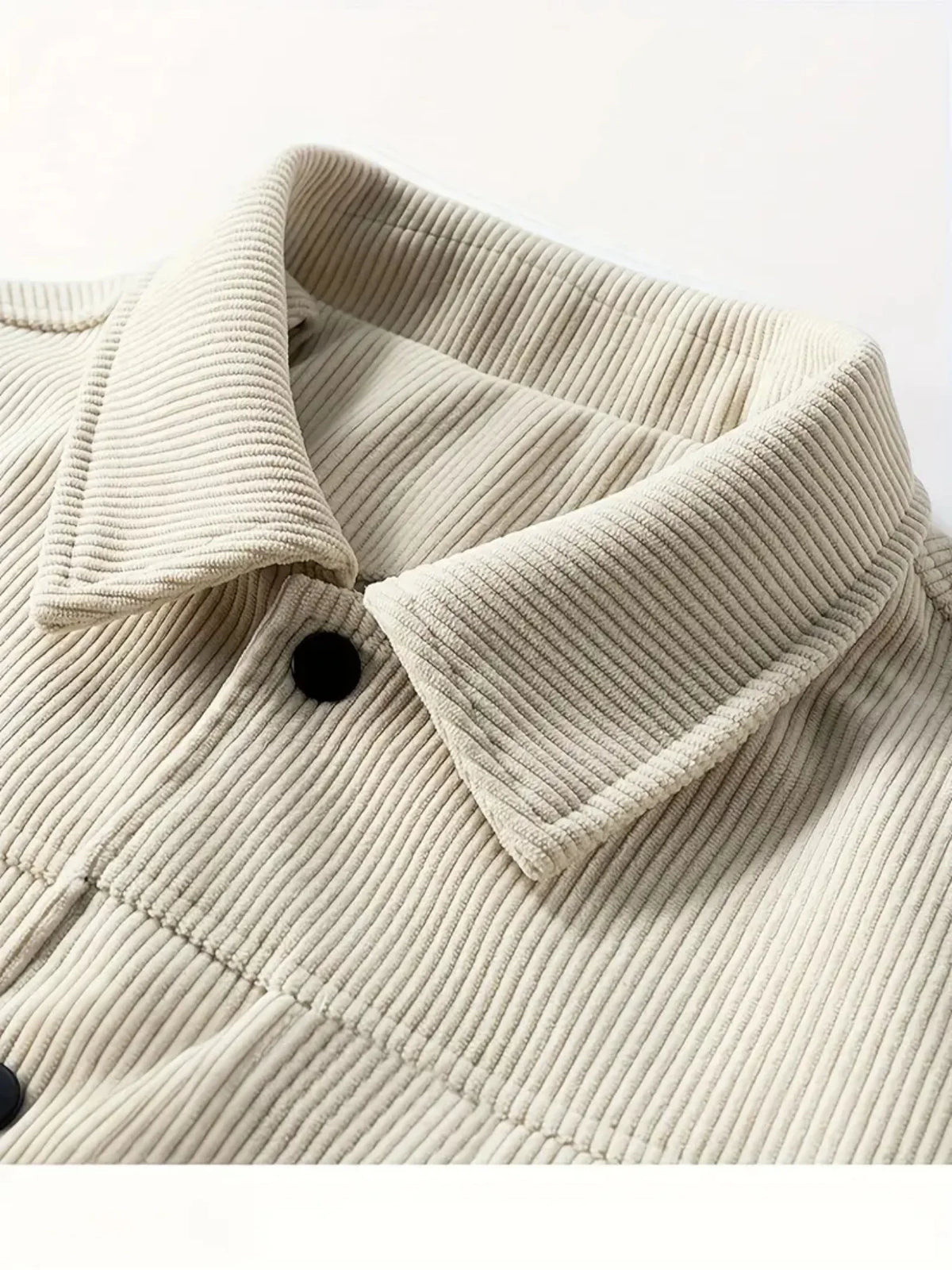 The 2025 New Autumn Corduroy Jacket for Men with a Lapel, Trendy Japanese Style Loose Coat
