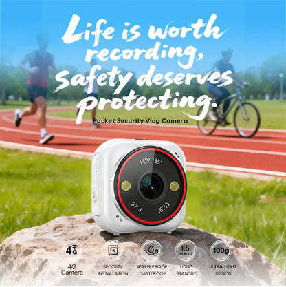 LS VISION 4G Pocket AOV Mini Camera 5MP Outdoor 24/7 Video Record Battery Security Camera Portable Action Vlog Sports Travel Cam