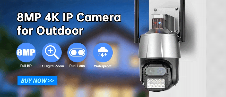 KERUI 5MP 8MP 4K HD Mini WiFi IP Camera Indoor Wireless Security Home CCTV Surveillance Camera With Tuya Smart Auto Tracking