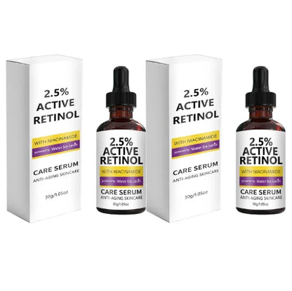 2.5% Active Retinol Care Serum - Anti-Aging, Moisturizing, Brightening with Niacinamide & Kojic Acid