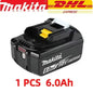 Genuine 6AH makita BL1860 18V Battery Power Tools Li-ion Replacement LXT BL1850 BL1840 for 18V Screwdriver with BMS TPCELL 18V