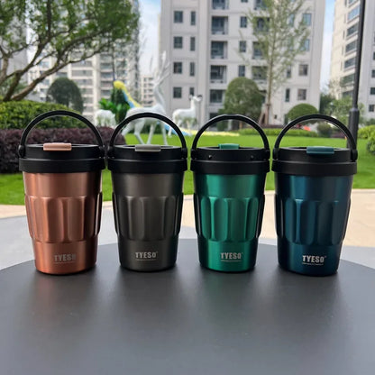 400ml/500ml TYESO Vacuum Flasks Thermoses Stainless Thermos Water Bottles Cup 304 Original Car Tumbler Cold and hot Coffee Mug