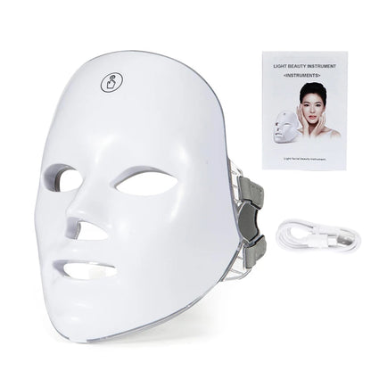 7 Colors Wireless Led Face Mask Therapy Photon USB Recharge Facial Mask For Anti Aging Skin Rejuvenation Skin Care Beauty Device