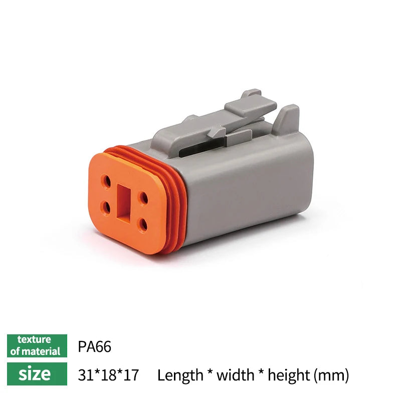 10/50/100 Sets Deutsch DTM/DT/DTP/DTF Automobile Connector Plug&Socket Male&Female Terminal DTM04-2/3/4/6/8/12 DTM06-2/3/4/6/8S